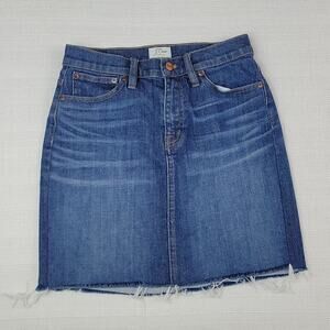 J. Crew denim jean mini skirt 24